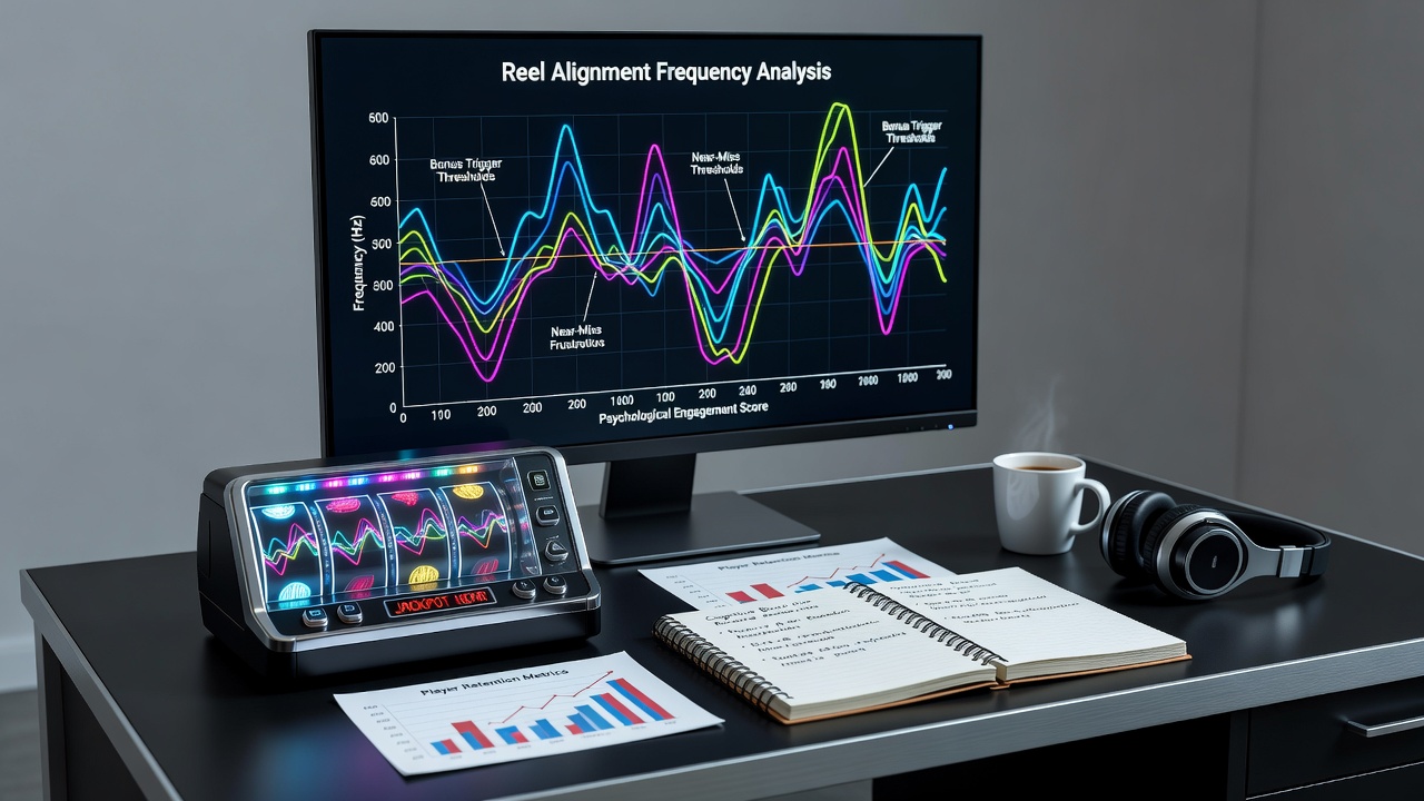 Illustration of reel symbols aligning on a portable device screen with bonus indicators highlighted